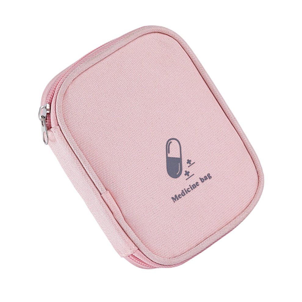 Portable Mini First Aid Bag Empty Small Size Medicine-Pink