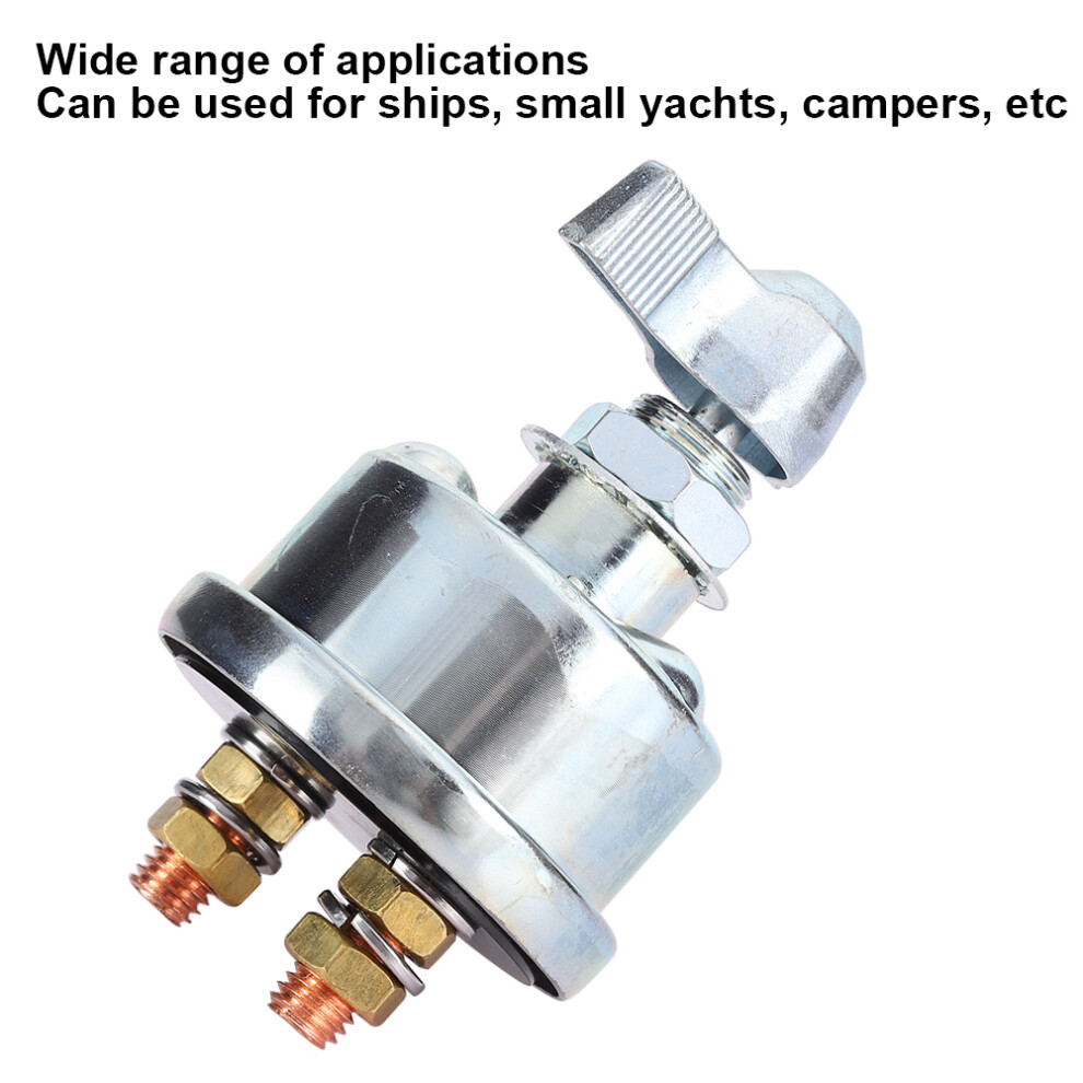 125A 8-60V Stainless Steel Car Battery Disconnect Switch Master Isolator 8741361859037