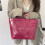 Women Bag Large Capacity Shoulder Bag Simple Armpit Bag-Black 5