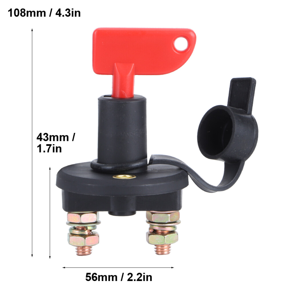Interrupteur Coupure Batterie 300A M10 - Pour Vã©Hicule Utilitaire Et Bateau 7891361859016