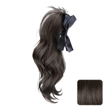 Natural Looks Curly Ponytail Hair Extension with-Dark brown