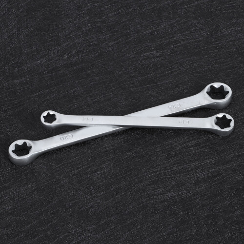 E8 E24 Hex Wrench Set 4Pcs Double End E Cr Mo Pentalobe Spanner for Auto Repair 2