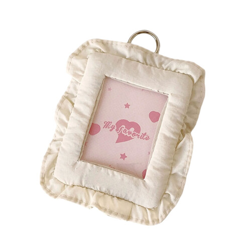 Leuke polyester wanddecoratie fotokaarthouder voor-Wit