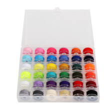 Nähgarn-Set mit Kunststoffspulen für Handstickerei, 36 assortierte Farben