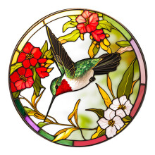 Anti-Collision Window Clings for Bird Protection Removable Static Window Decals with Hummingbird and to Prevent Bird Strikes and Collisions