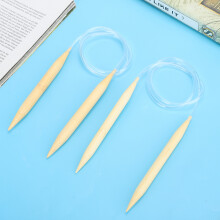 2Pcs Circular Bamboo Knitting Needles Set for Sweaters & Carpets 10mm/12mm