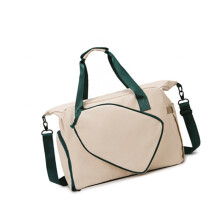 Lightweight Large Capacity Handbag With Shoe Compartment-Khaki