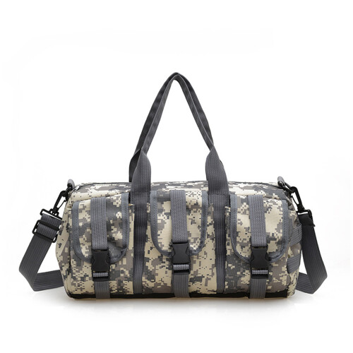 Travel Duffle Bag,Overnight Weekender Bag Workout Gym Bag-Gray