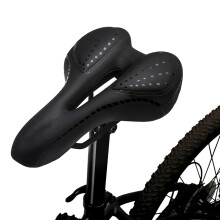 Atmungsaktiger PU-Leder-Fahrradsattel mit Hohlenkissen, 270x160mm