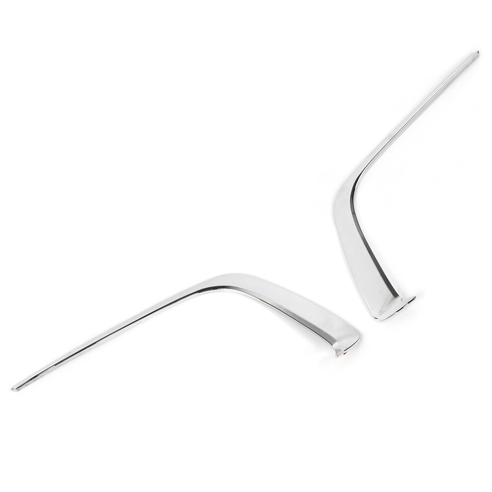 2Pcs Electrosilver Front Fog Eyebrow Trim For Toyota Hilux Revo 2015-2017 Light 7641361864608