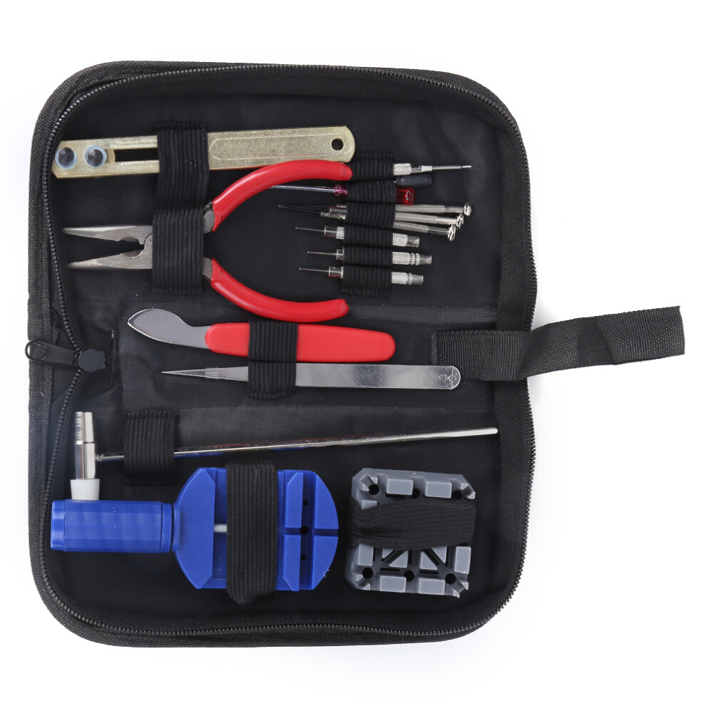 16Pcs Watch Repair Tool Kit With Remover, Portable Abs Case 9491361864997