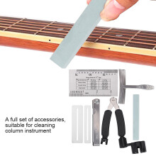 Premium Guitar Tool Set with Radius Gauge, Action Ruler & Fingerboard Guards