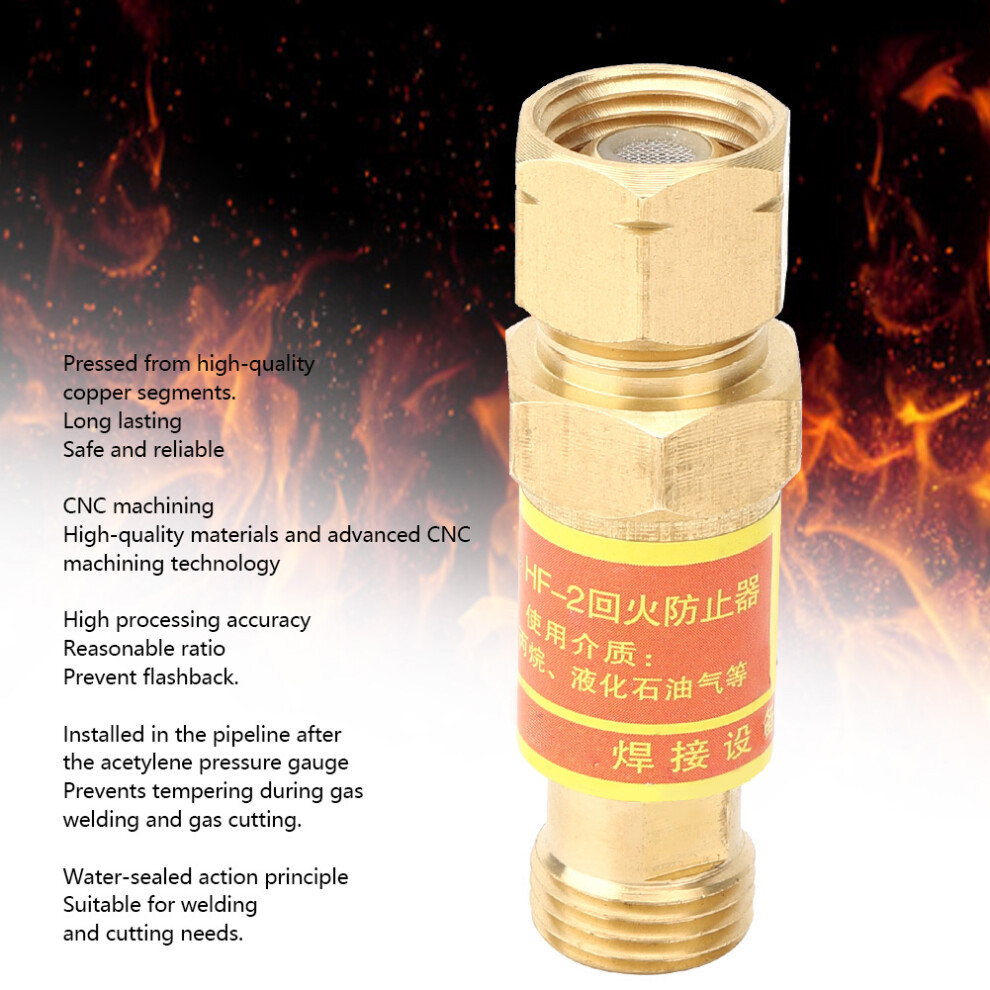 Hf-2 Copper Gas Flashback Valve For Acetylene & Propane, 120 Mâ³/H 4301361867711