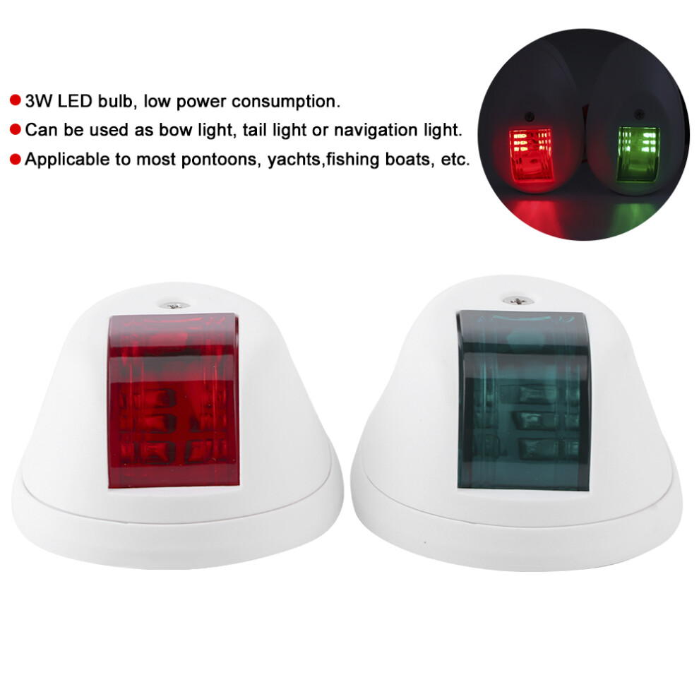 Dc12v-24V 3W Led Navigation Ip66 Marine Boat Yacht & Light/White/Green 4921361868411
