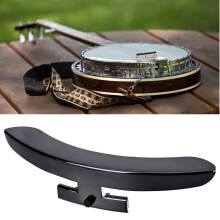 Black Zinc Alloy Banjo Armrest Single Leg Repair Protector for Stringed Instruments