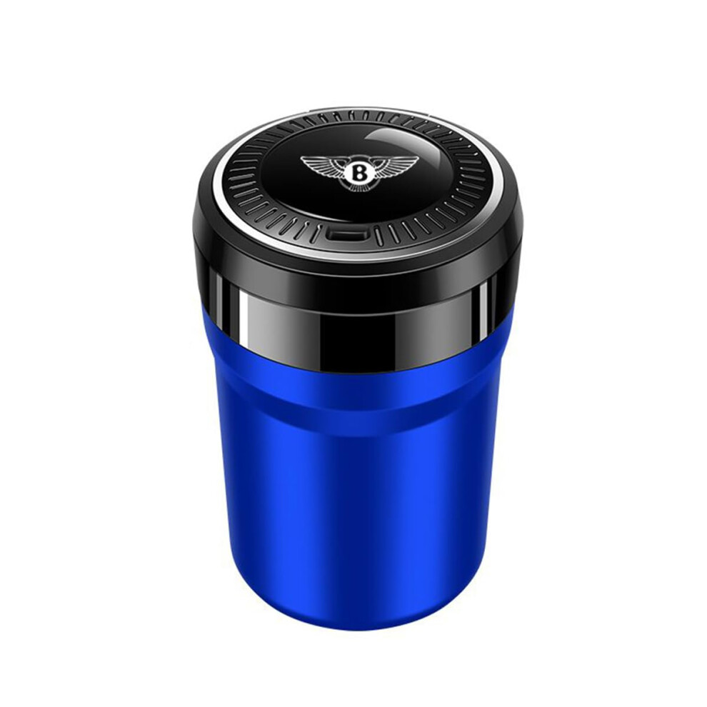 Car Ashtray For Bentley Bingley Mulsanne Continental Flying Bentayga, Portable Self Extinguishing Automotive Smokeless Cylinder,-B Blue 9339159251959