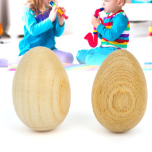 Wooden Egg Toys 2pcs Baby Musical Toys Infant Learning Gift Log Shade