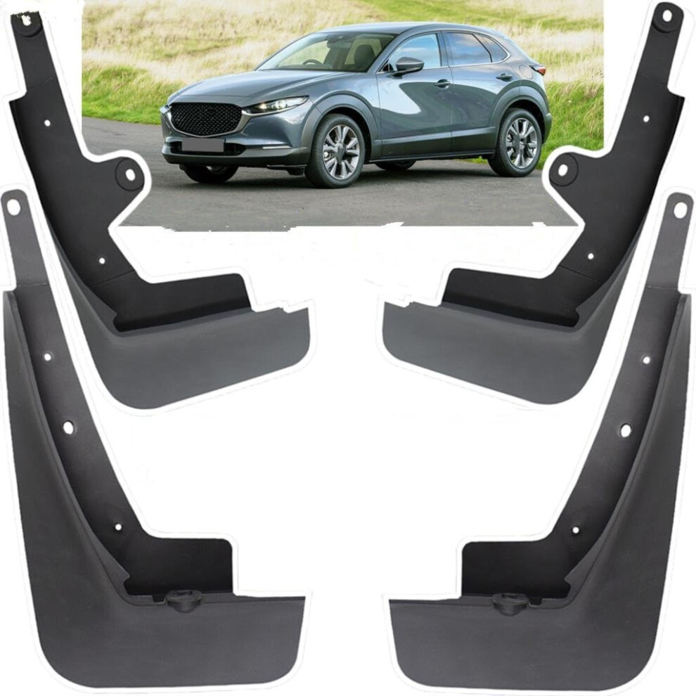 Car Mudguards 4X Car Mud Flaps Guards For Mazda For Cx-30 Cx30 2021 2020 Mudflaps Splash Guard Matte Protection Mudguards Car Accessories Fender 9339159251997