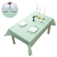 Mantel protector para mesa de comedor, vinilo PVC resistente al calor y al aceite, fácil de limpiar, con diseño decorativo a cuadros resistente a