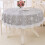 Durable Tablecloth With Solid Elegant Embossed Design, Vinyl Coating Spillproof Protects Table Surface From Scratches, Heavy Duty Waterproof And Wipea 2