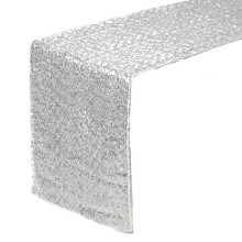 Caminos de mesa de lentejuelas deslumbrantes para fiestas de bodas con bandeja de descongelación rápida y placa de distribución de calor.