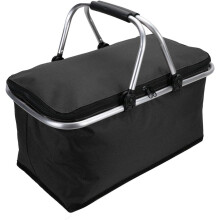 Coș de picnic pliabil, coș de exterior pentru utilizare multifuncțională, cadru robust din aliaj de aluminiu care asigură durabilitate și