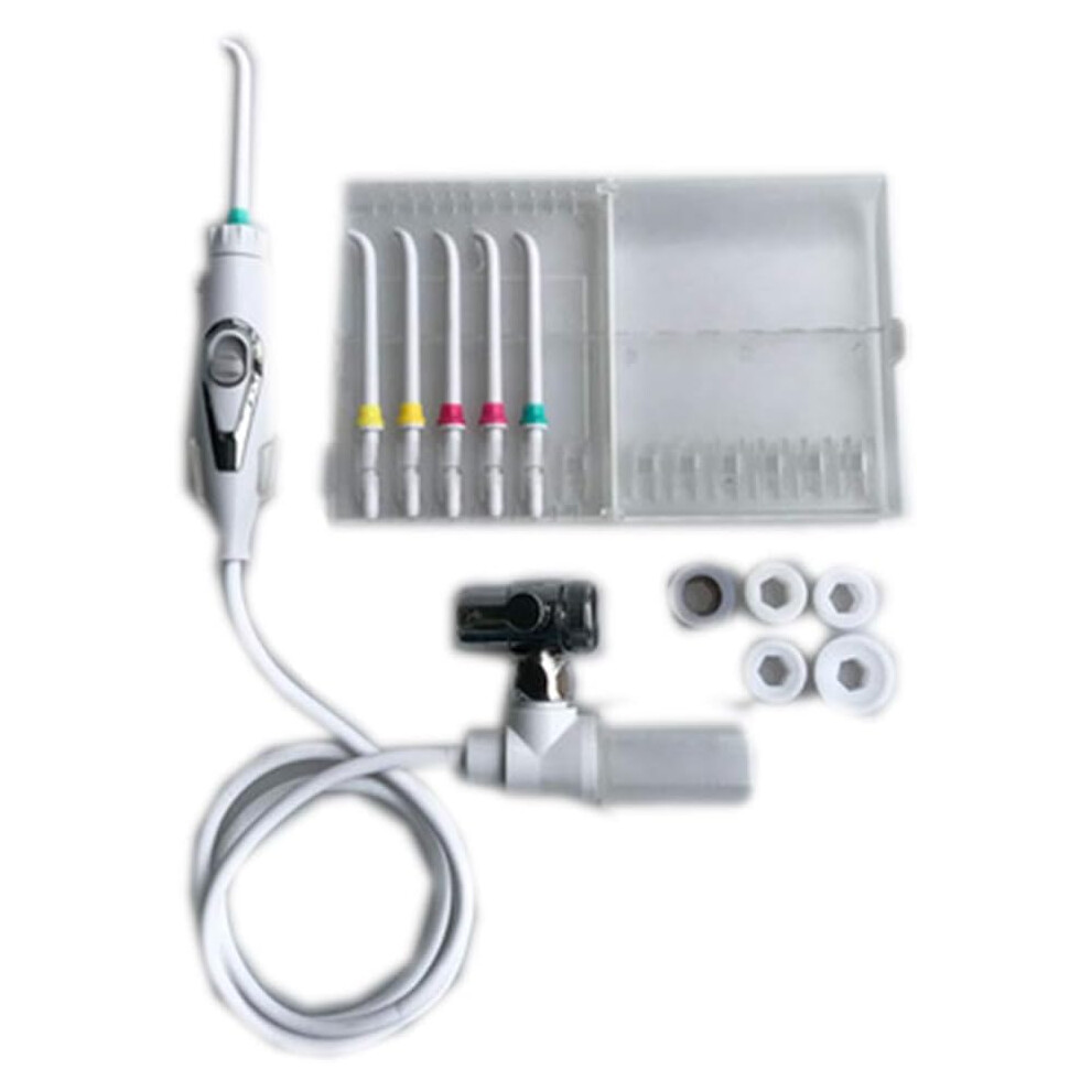 Effortless Operation Water Flosser, Non-Electric Safety Oral Irrigator For Superior Dental Hygiene And Adjustable Pressure, Includes Steel Adapter And