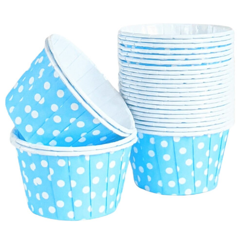 Χαρτόνια για cupcakes με καπάκια Dome, χάρτινα ποτήρια ψησίματος Superior Grease Barrier,