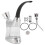 Durable Silver Plastic Smoking Pipe Set with Light Removable Design 12