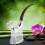 Durable Silver Plastic Smoking Pipe Set with Light Removable Design 1