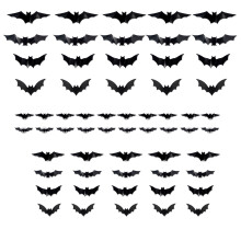La chauve-souris rougeoyante s'accroche avec-60 chauves-souris