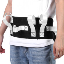 Walking Aid for Seniors - Durable Waist Belt with 6 Handles White