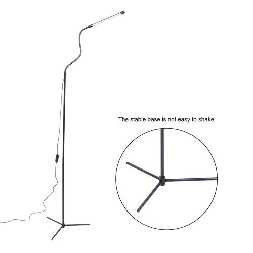 Modern Aluminum LED Floor Lamp 158cm, USB Powered, 10W 2