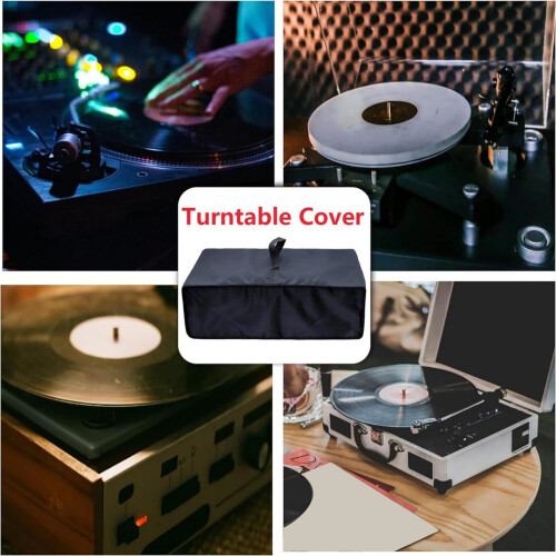Breathable Dust Cover For Turntables Polyester Fabric Fit Record 2