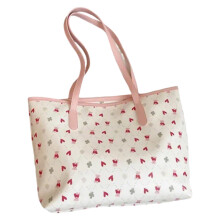 Fashionable Bows Design Shoulder Bag PU Leather-Love version