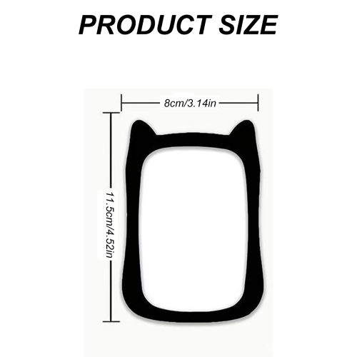 Cats Ear Card Sleeve Lovely Bus Card Protector Card-Grey 2