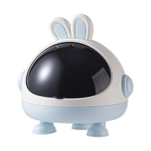Mini Rabbits Decorative Waste Container-Running rabbit blue