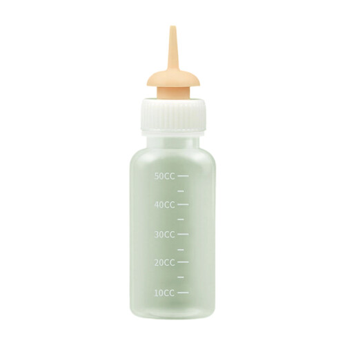 Pet cat milk bottle silicone soft nipple-Beige 2