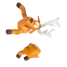 Window Crasher Santa/Reindeer Brokes Out from- Elk