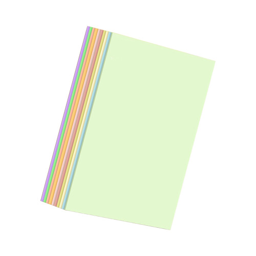 10 Sheets Round Paper Thick Paper-16K macaron 5 colors