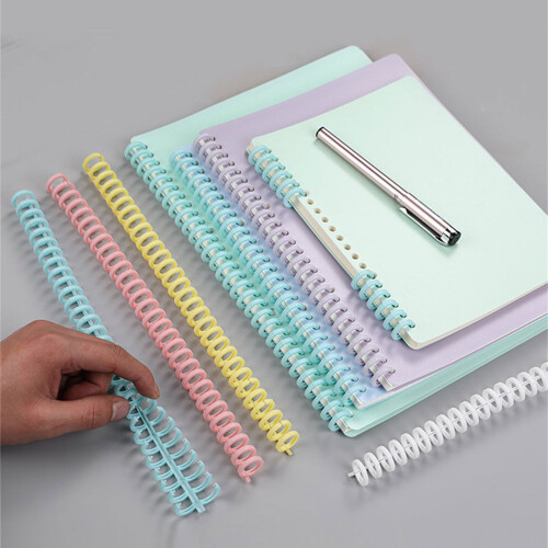 30 Rings PVC Binding Comb 30 Hole Binder-12mm macaron pink 2