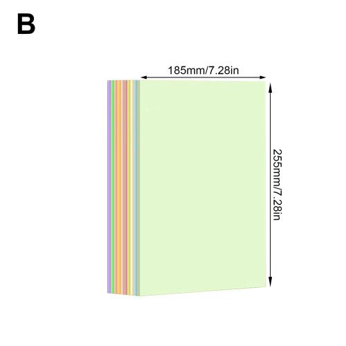 10 Sheets Round Paper Thick Paper-16K macaron 5 colors 2