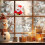 Window Crasher Santa/Reindeer Brokes Out from-  Elk 3