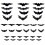 Glowing Bat Clings Adhesive PVC Stickers with LED Light-36 bats 1