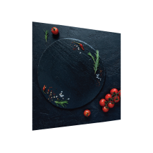 Glass Splashback Kitchen TOMATOES CHERRY TOMATOES CERAMIC STONE 60x65cm