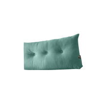 Molded Backrest Pillow Machine Washable Ribbed Cover-Green