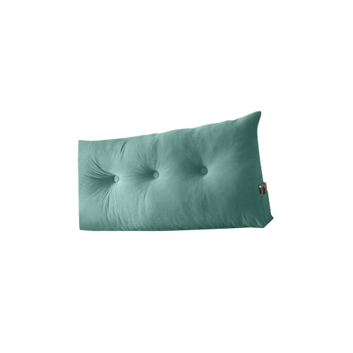 Molded Backrest Pillow Machine Washable Ribbed Cover-Green