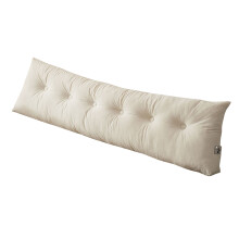 Revertible Bedframe Pillow With Removable Cover And-White