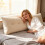 Revertible Bedframe Pillow With Removable Cover And-White 6