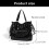 Retro Style PU Leather Underarm Bag with Studs and-Black 4